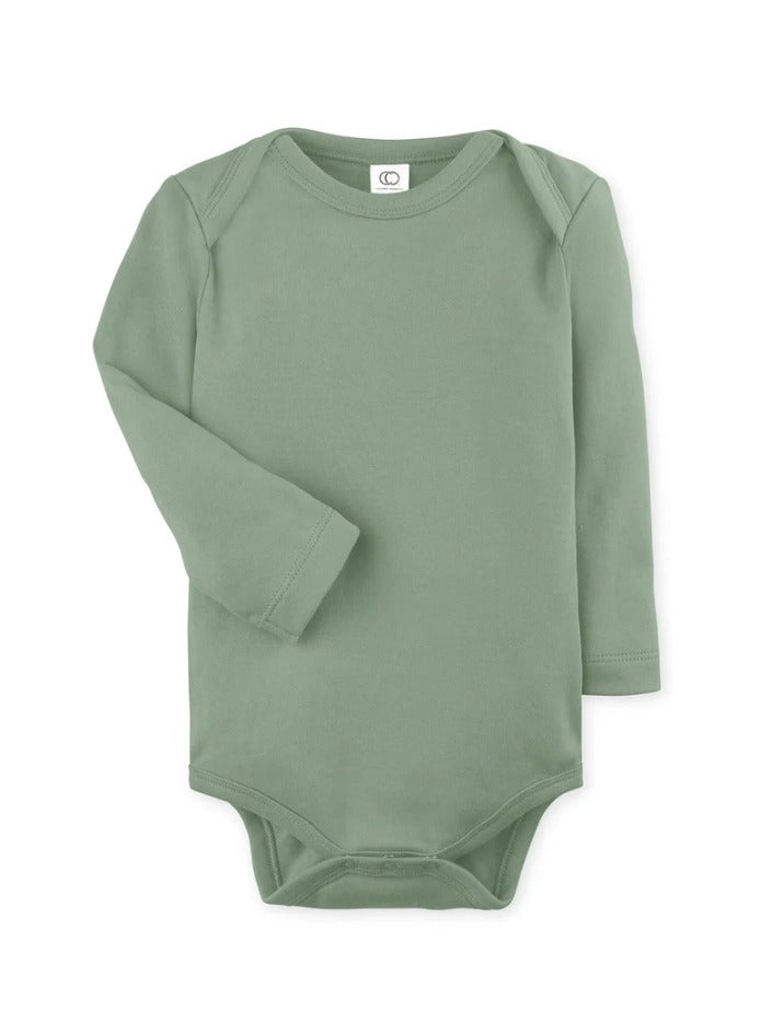 Long Sleeve Bodysuit - Thyme